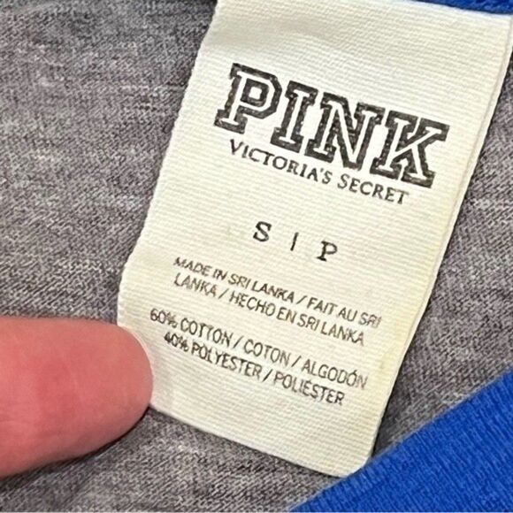 Victoria’s Secret PINK Blue Short Sleeve Top Size Small - Picture 5 of 8